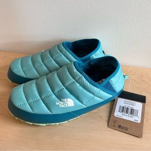 NWT The North Face Thermoball Insulated Traction Mule Wasabi/Harbor Blue Size 7